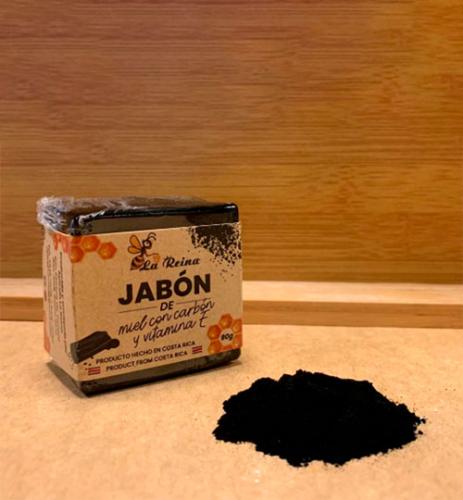 Jabón de miel con carbón y vitamina E (90g)